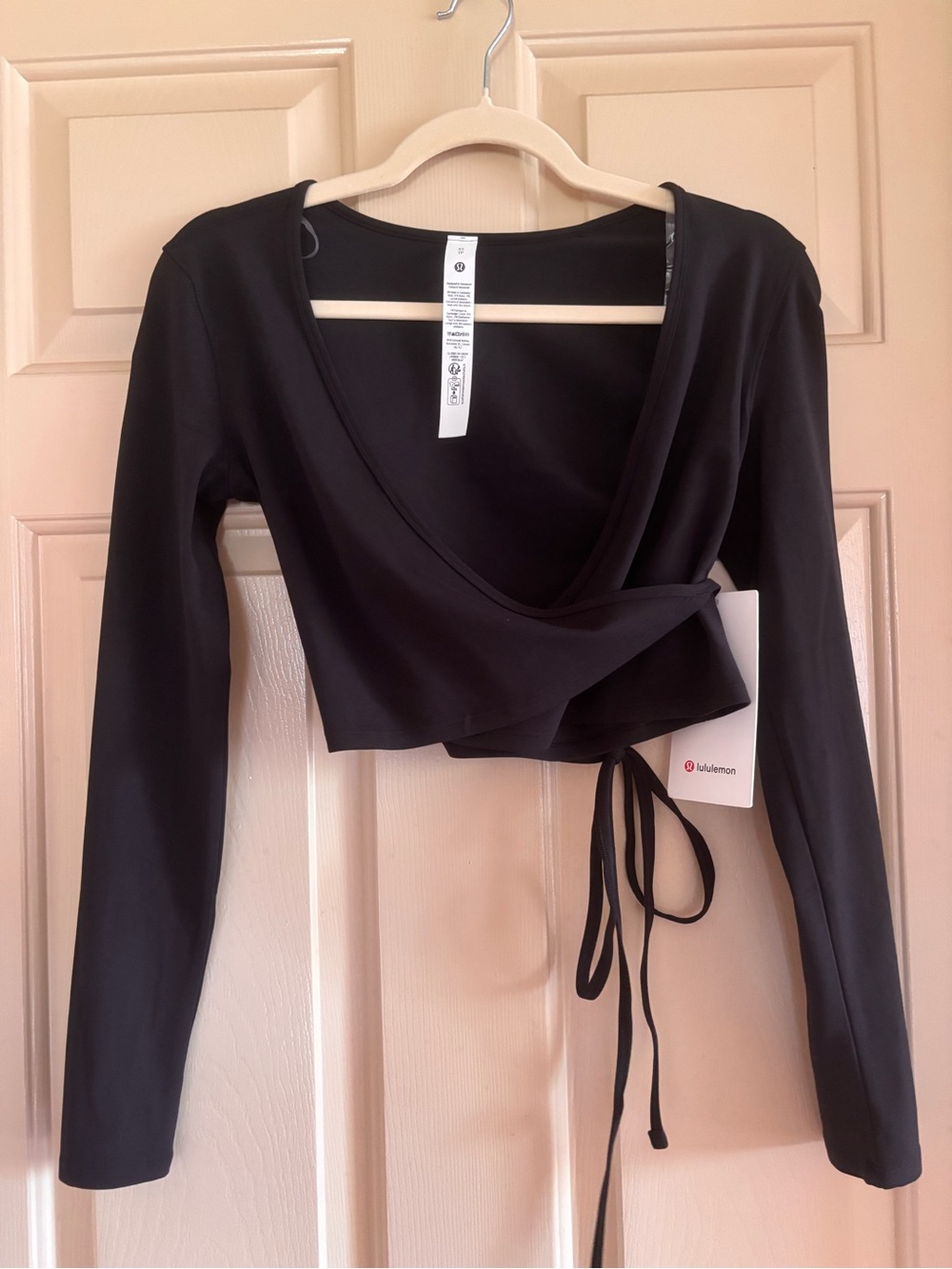 lululemon Nulu Long-Sleeve Crop Wrap Top